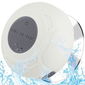 Alto-falante de chuveiro Bluetooth à prova d`água Annlend White
