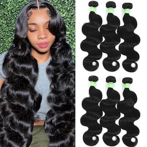 Pacotes de cabelo Tryfey Body Wave 12A Grade, cabelo 100% brasileiro
