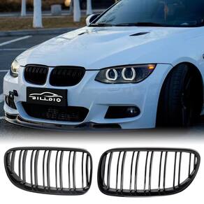 Grille Front Kidney Glossy Black para BMW E92 E93 LCI 2010-2013