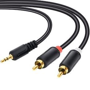 Cabo de áudio Zhaumim RCA para conector estéreo de 3,5 mm de 1,5 m