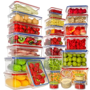 Conjunto hermético de 52 peças para recipientes de armazenamento de alimentos AdanzSt 2.5L
