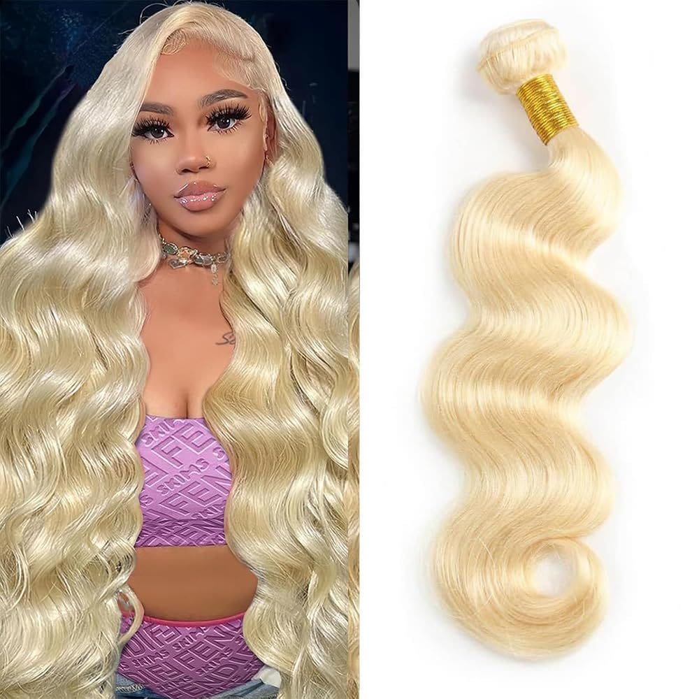 Pacote de cabelo Mrigwoth 613 Body Wave 14" Brazilian Virgin