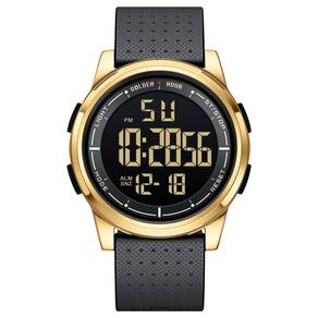 Relógio digital ultra-fino à prova d`água GOLDEN HOUR para homens