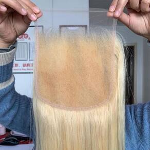 Fecho de renda Topnormantic 613 Blonde Brazilian 16cm 12A Grade