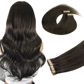 Extensões de cabelo DOORES Mocha Brown Real Human Hair 60g