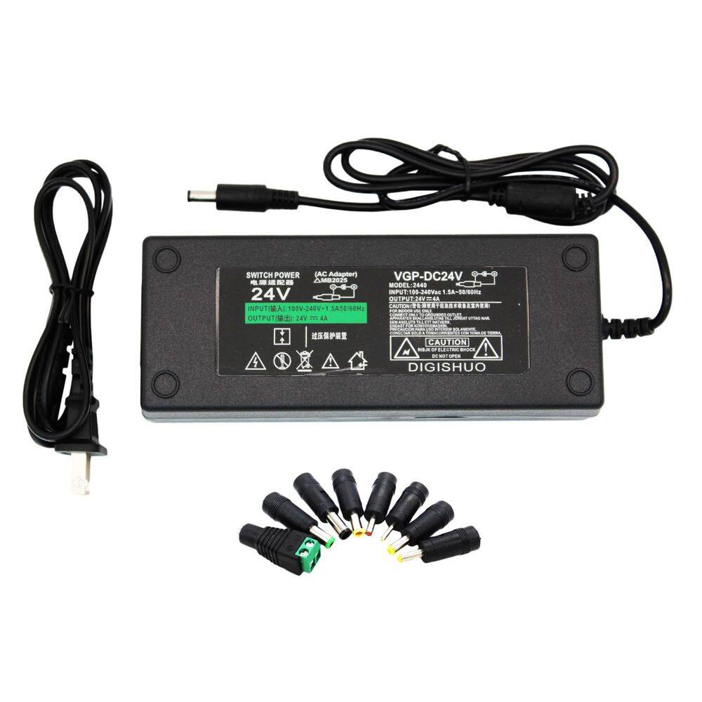 Adaptador de fonte de alimentação DIGISHUO DC 24V 4A 96W para faixa de LED