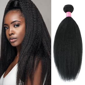 Pacotes de cabelo LAPONDAI Kinky Straight 100% virgem brasileira