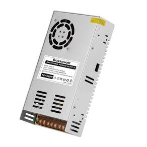Fonte de alimentação Bossnwatt 12V 30A 360W para tiras de LED, impressora 3D
