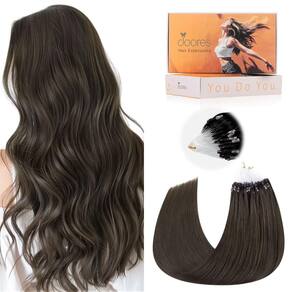 Extensões de cabelo Micro Loop DOORES Real Human Hair 60cm 50g