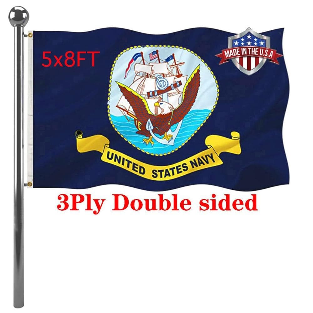 Flag Jayus, dupla face, azul marinho, 1,5 x 2,4 m, poliéster 220D ao ar livre