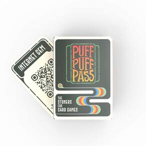 Jogo de cartas AOSbet Puff Puff Pass para Stoners com 109 curiosidades