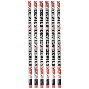 Lápis WinCraft NHL New Jersey Devils 15869051 (pacote com 6)