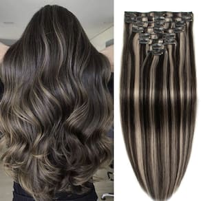 Extensões de cabelo Clip-in Doupor Real Human Hair 100g 20cm