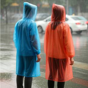 Capa de Chuva Adulto com Capuz Impermeável Reutilizável