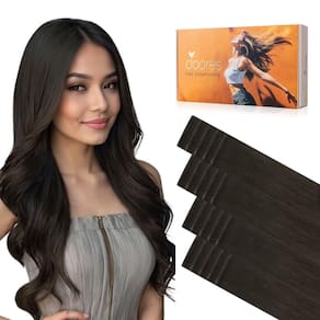 Extensões de cabelo DOORES Invisi Edge Tape-in Mocha Brown 14"