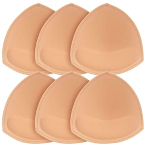 Almofadas de sutiã: insira 3 pares de inserções de sutiã com borda costurada, copos AB, CD, DE