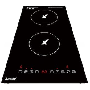 Cooktop 2 Bocas por Indução Amvox 1500W ACT 204 Turbo Black 220V