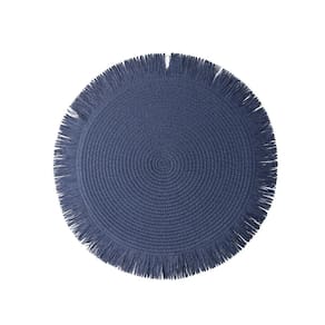 Conjunto 6 Lugares Americanos Azul Escuro Franjas | Wolff