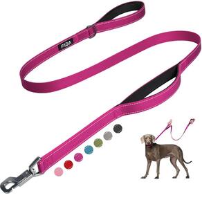 Coleira para cães Fida Heavy Duty 150 cm com 2 alças acolchoadas e gancho