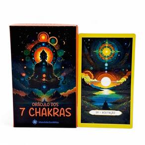 O Óraculo 7 Chakras Espiritual 49 Cartas Plástificadas