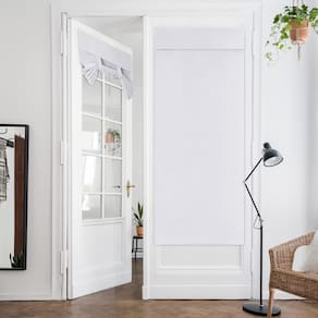 Cortinas HOMEIDEAS Blackout French Door 30x68cm Branco acinzentado