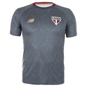 Camisa New Balance Treino SP 2025 Cinza Masculino