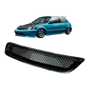 Grade Para-Choque Type R Honda Civic 1996 1997 98 Preta Abs