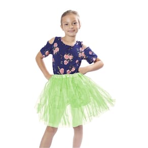 Saia tutu BellaSous estilo princesa ou estilo balé verde maçã