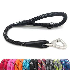 Coleira ZALER Short Dog Leash Trelas de trânsito para cães 45 cm