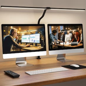 Lâmpada de mesa LED APMIEK Double Head 24W 1983Lm com controle remoto