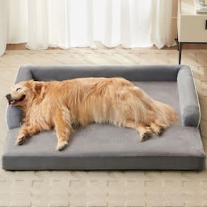 Cama ortopédica para cães LEXTRO à prova d`água com capa de travesseiro removível