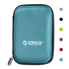 Estojo de disco rígido ORICO PHD-25 impermeável à prova de choque azul