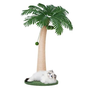 Cat Scratching Post Nineshi 43 cm com 3 pompons pendurados