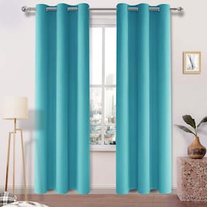 Cortinas Blackout DWCN Turquesa W107 x L213cm - Conjunto de 2
