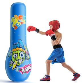Saco de pancadas HOLLKIKI para crianças inflável de 160 cm com bounce-back