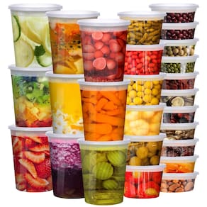 Recipientes de armazenamento de alimentos vivigu Deli 48 conjuntos 240, 480, 960mL