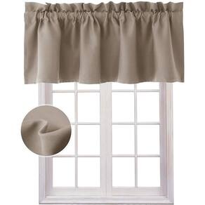 Cortinas Valance Hiasan Blackout com isolamento térmico 52x46cm