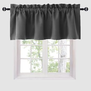 Cortinas Valance Hiasan Blackout com isolamento térmico 52x46cm