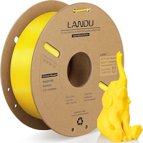 Filamento de impressora 3D LANDU PLA+ 1,75 mm amarelo 1 kg