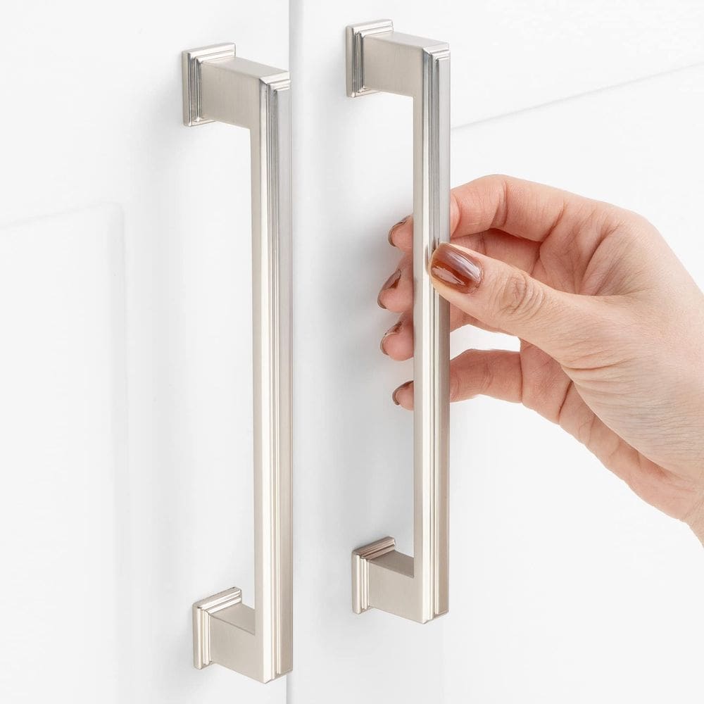 Alça de tração de gabinete ASKANO Brushed Nickel ZP2206 160 mm Pacote 10