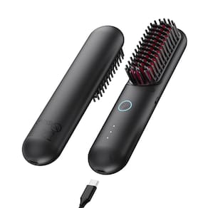 Escova de alisamento de cabelo sem fio TYMO PORTA ECO Black