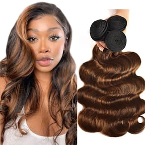 Pacotes de cabelo Condescension Chocolate Brown Highlight P4/30