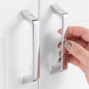 Alça de tração de gabinete ASKANO Polished Chrome Arch ZP2210, pacote com 10
