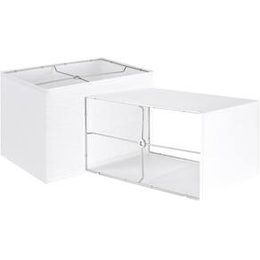 Abajur GOSO Grande Conjunto Retangular Branco de 2 40x20x25cm
