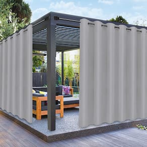Cortinas externas PureFit Waterproof 100x275cm Cinza claro