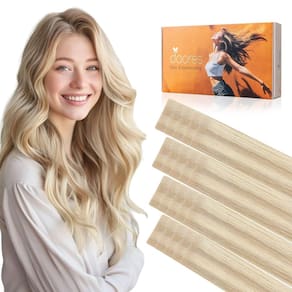 Extensões de cabelo DOORES Invisi Edge Tape-in 14" 50g Loiro escuro