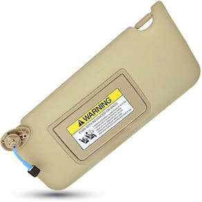 Viseira solar esquerda do lado do motorista com luz de maquilhagem para Honda Accord
