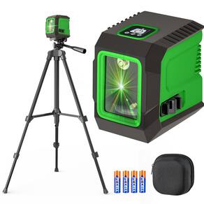 Nível de laser Lusweimi com tripé de 50 cm, feixe verde
