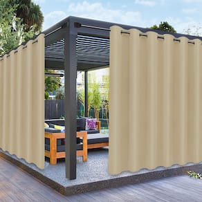 Cortinas externas PureFit Waterproof 100x120cm Bege 1 painel