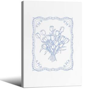 Pôster de arte de parede Vintage Tulip Floral Botanical 40x60cm